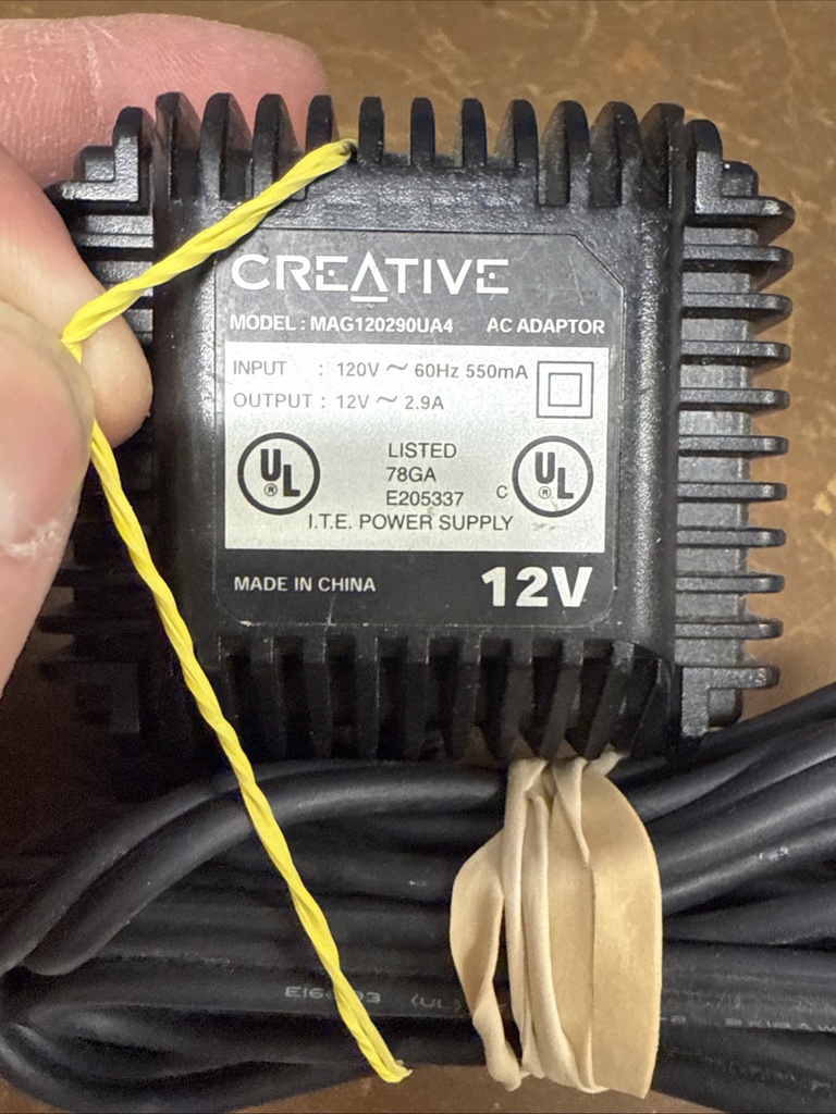 Genuine OEM Creative (MAG120290UA4) 12V 2.9A AC Adapter Power Supply Cord #1
