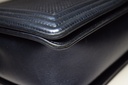 Chanel Boy Flap Bag Cube Embossed Lambskin Large - Blue – photo-10