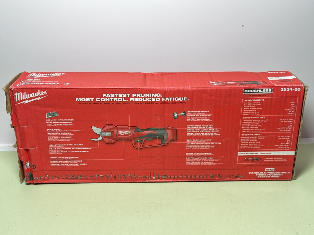 Milwaukee 2534-20 M12 12V Brushless Cordless Pruning Shears - Bare Tool #2