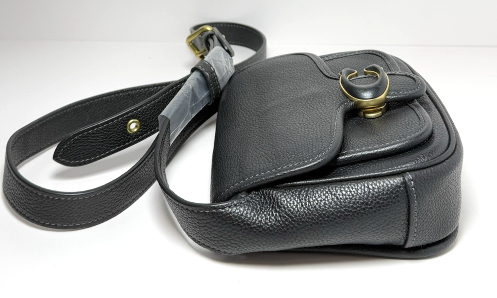 NWT - Coach Black Pebbled Tabby 19 Leather Messenger Bag -CJ846 #3