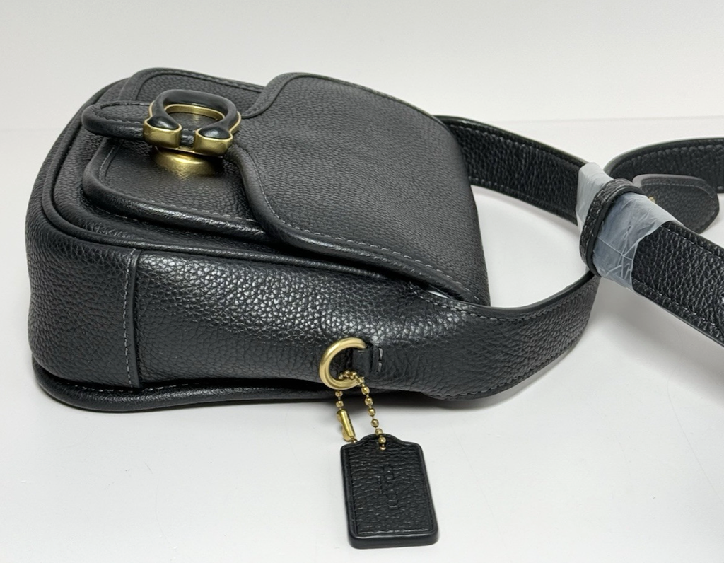 NWT - Coach Black Pebbled Tabby 19 Leather Messenger Bag -CJ846 #4