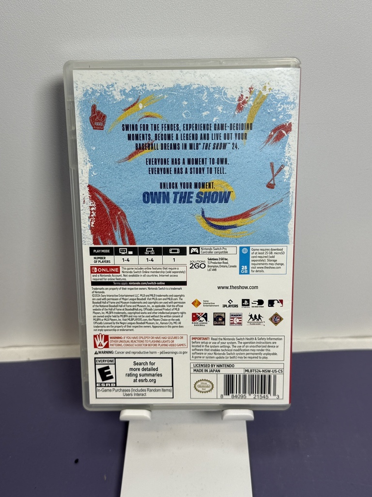 MLB The Show 24 Nintendo Switch Game with Case #1