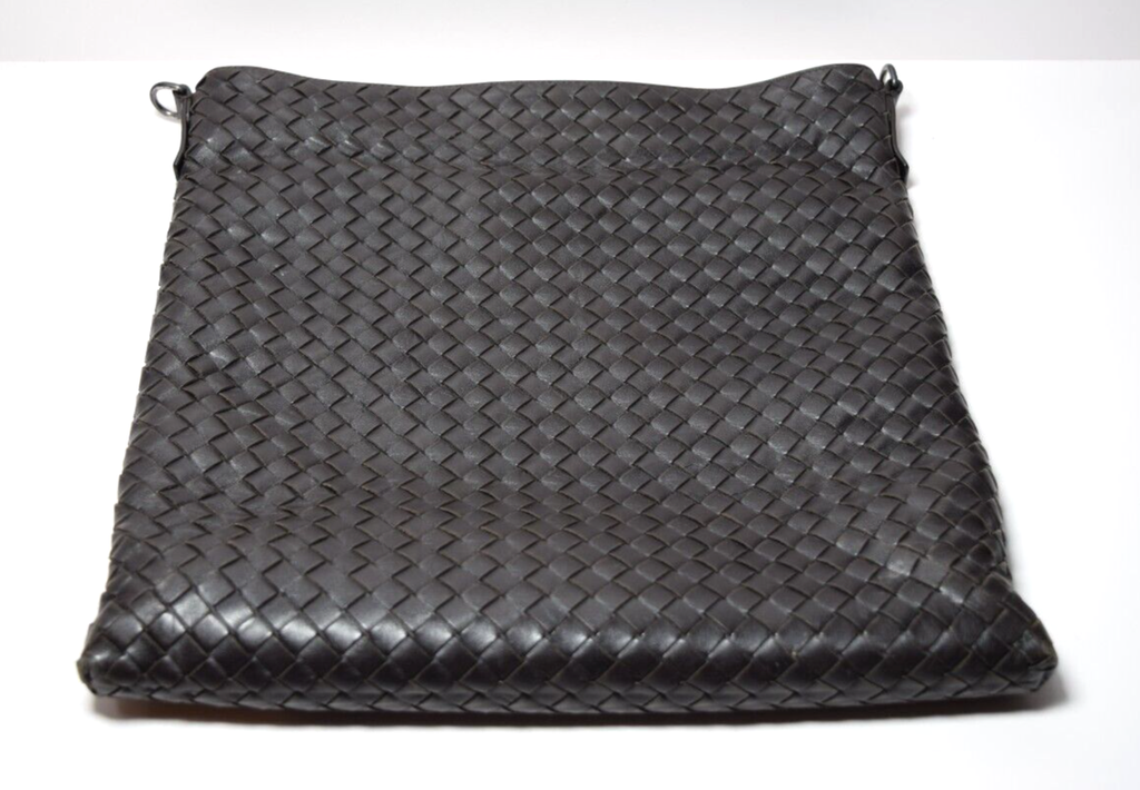 BOTTEGA VENETA Intrecciato Weave Flat Messenger Bag #4