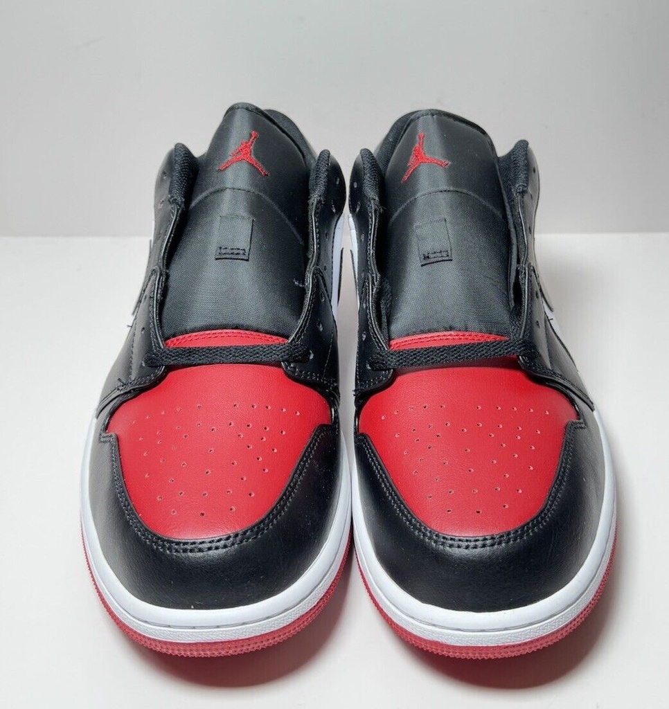 Nike Air Jordan 1 Low Bred Toe Chicago Black Red 553558-161 US Men's Size 14 #1