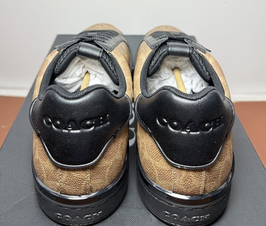 Coach  Men's Lowline Signature Low Top CG999 TN/BK -US Size 10.5D-NIB #3