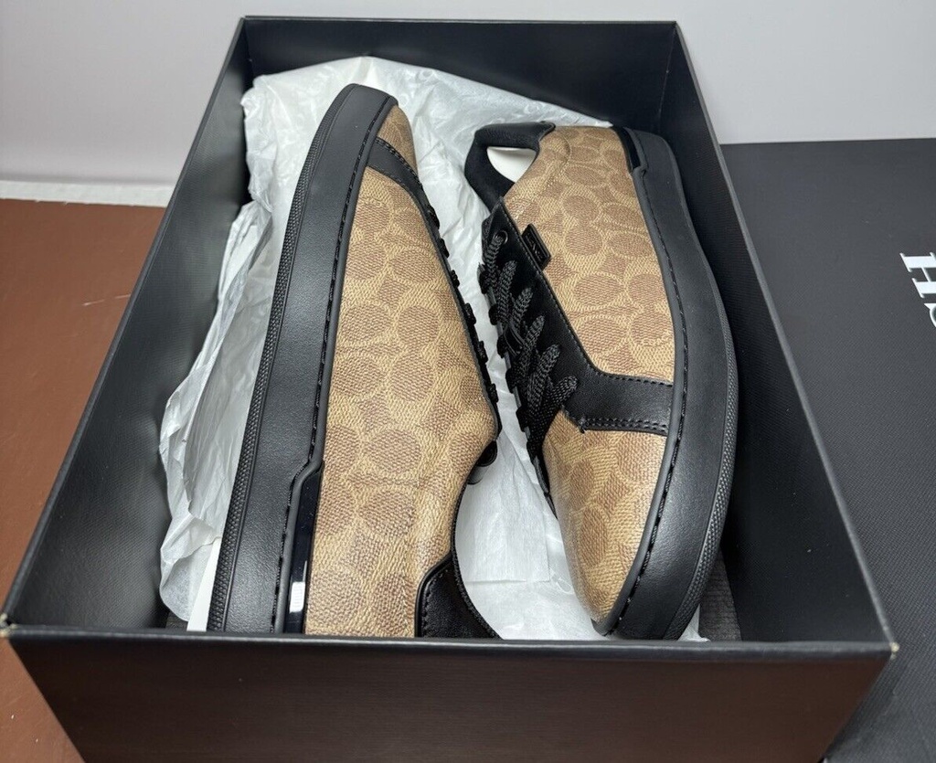 Coach  Men's Lowline Signature Low Top CG999 TN/BK -US Size 10.5D-NIB #6