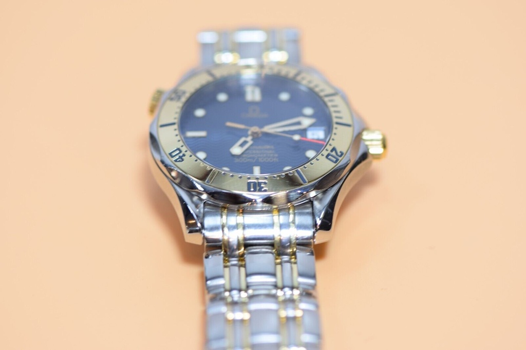 Mens Omega Seamaster 18K Gold Automatic Chronometer Watch - 2352.80.00 #9