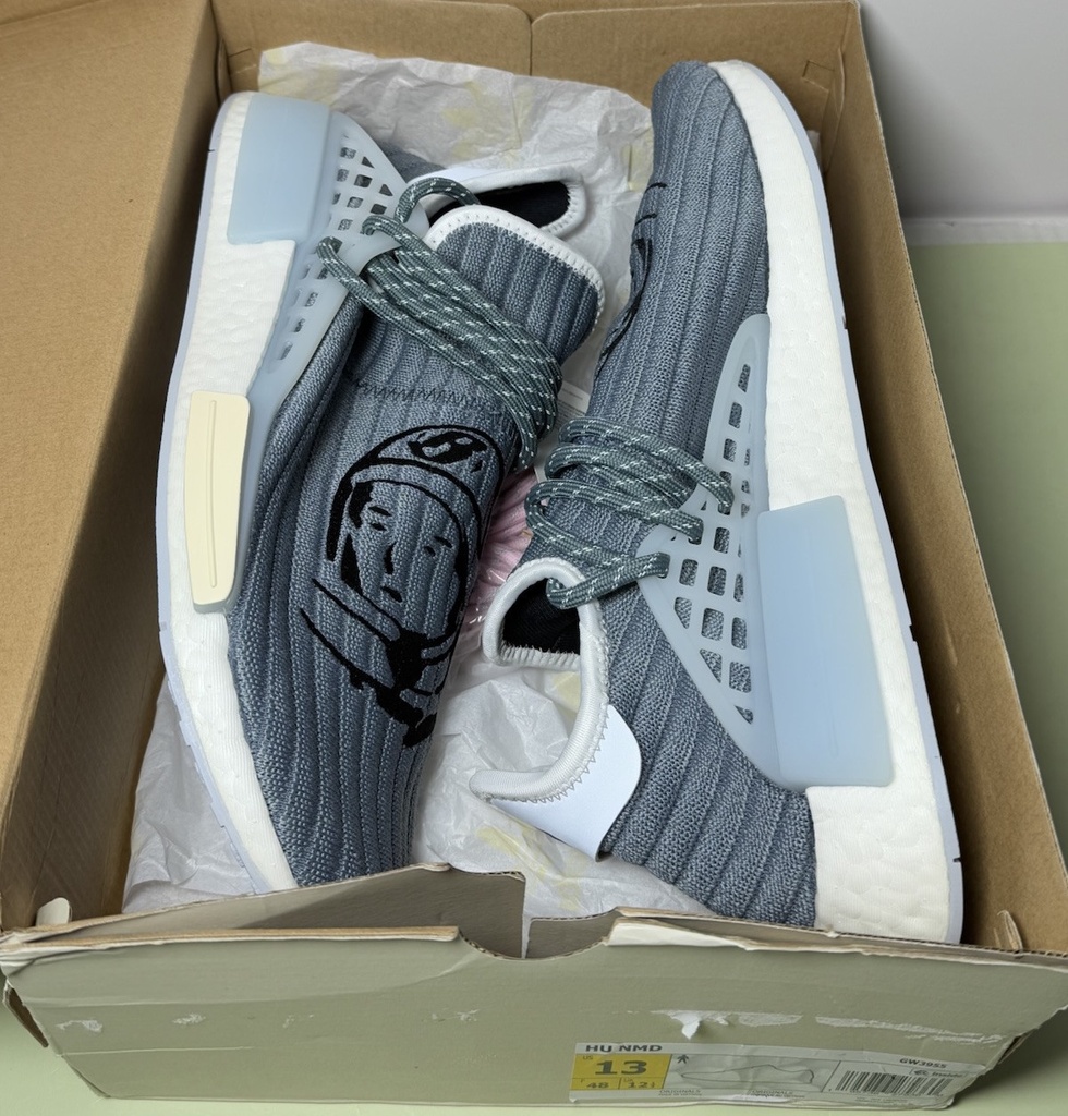 New Adidas NMD Hu Pharrell BBC Astronaut Blue 2021 Size 13 #4
