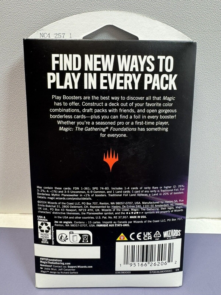 Lot Of 10-MTG Foundations Play Boosters New Factory Sealed #1