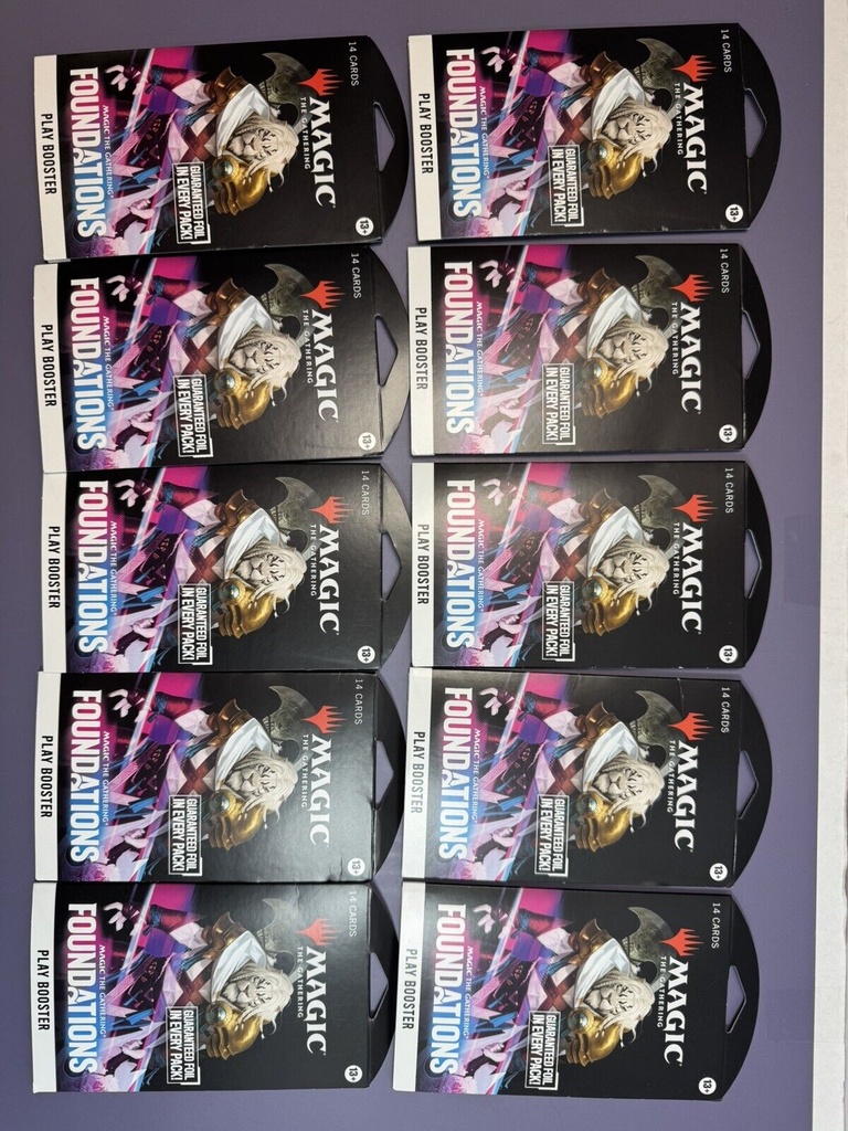 Lot Of 10-MTG Foundations Play Boosters New Factory Sealed #2
