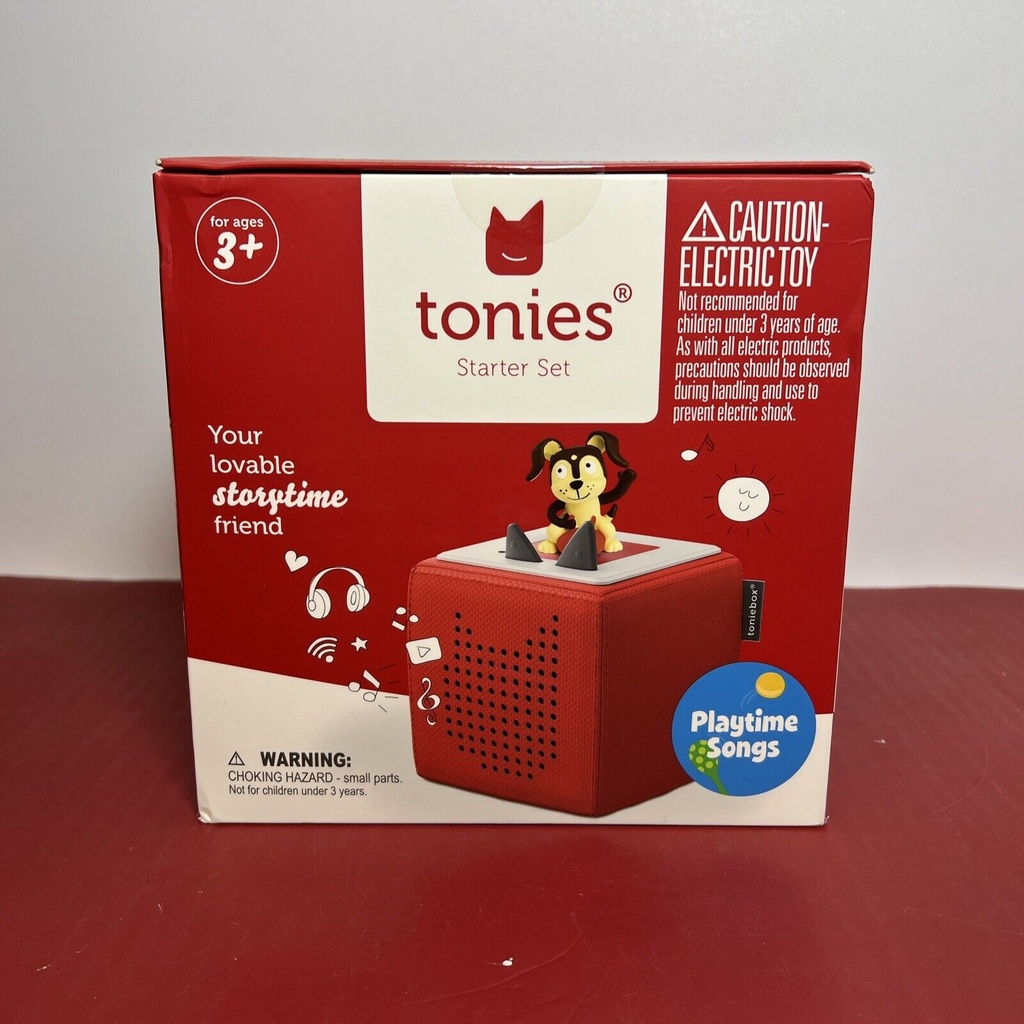 Toniebox Audio Player Starter Set - Red - W/ 5 EXTRA FIGURES! - Tonies BUNDLE! #1