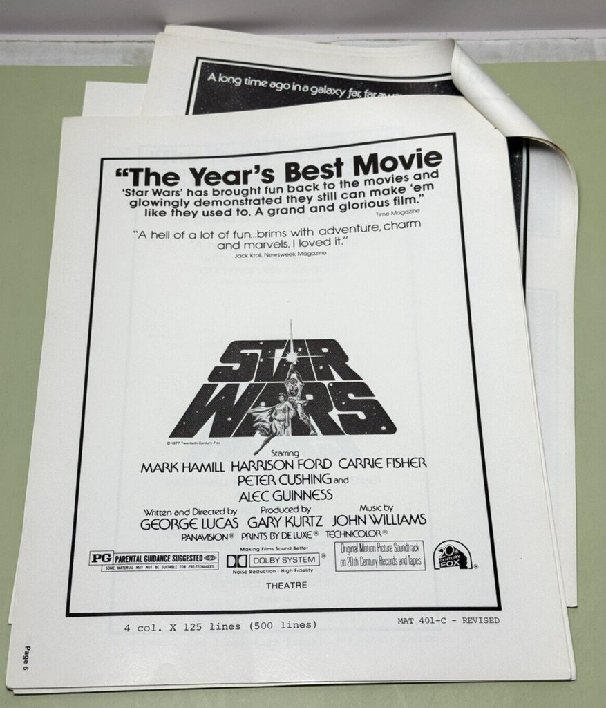 1977 STAR WARS PRESSBOOK Movie Poster Press Book  20th Century Fox Lucasfilm #4