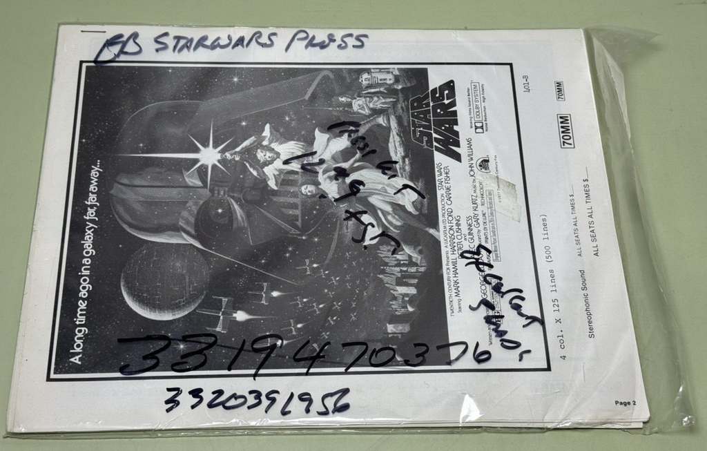 1977 STAR WARS PRESSBOOK Movie Poster Press Book  20th Century Fox Lucasfilm #7