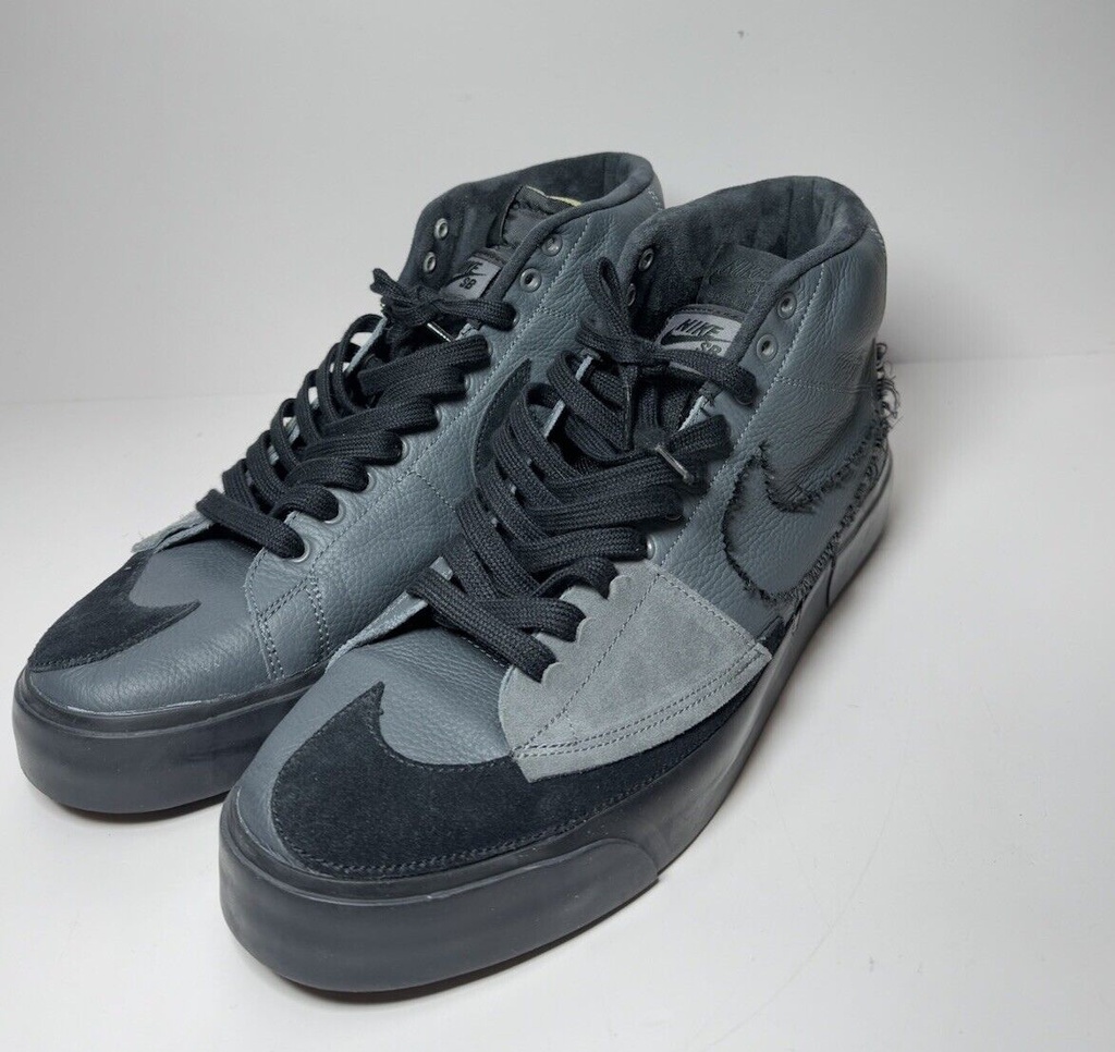 Nike Zoom Blazer Mid Edge SB Iron Gray Double Tongue DA2189-001 US Mens Size 13 #4