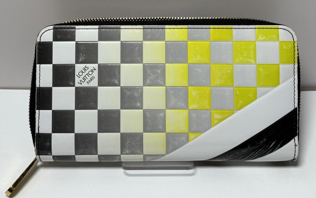 Louis Vuitton Limited Edition Epi Leather Race Print Zippy Wallet #1