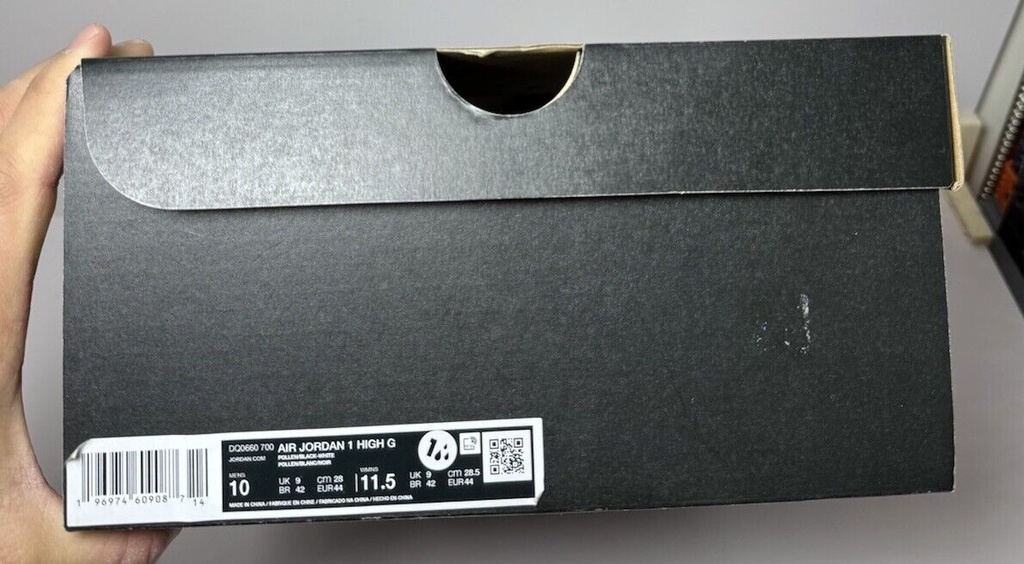 Nike Air Jordan 1 High G Pollen/Black-White DQ0660-700 Men's Size 10-NIB #7