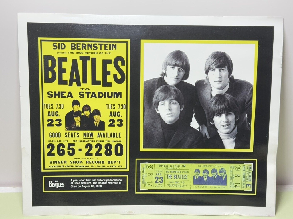 The Beatles Framed Collectibles - Shea Stadium & Hall (16x13") #1