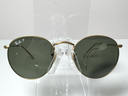 Ray-Ban Sunglasses RB3447 Round Metal Gold Frame Green Classic Lens 50mm Unisex used