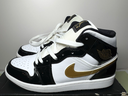 Jordan 1 Mid SE Patent Black Gold Size 9 - Preowned buy