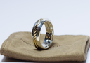David Yurman 'Cable Classics' Band Ring Sterling + 18K Gold 8mm Size 11 used