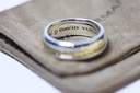 David Yurman 'Cable Classics' Band Ring Sterling + 18K Gold 8mm Size 11 buy