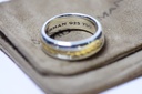 David Yurman 'Cable Classics' Band Ring Sterling + 18K Gold 8mm Size 11 price