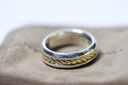 David Yurman 'Cable Classics' Band Ring Sterling + 18K Gold 8mm Size 11 cost