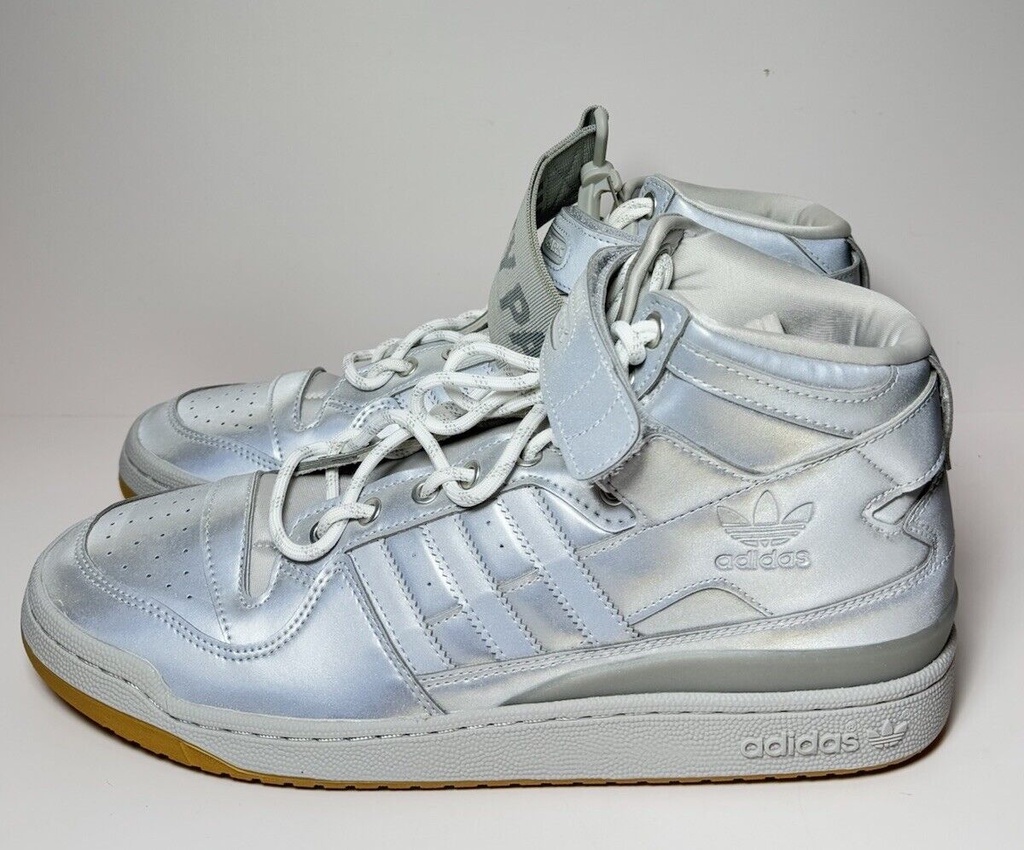 New Adidas Ivy Park Mid Icy Park Silver Metallic Leather GW2858 Size 13 #5