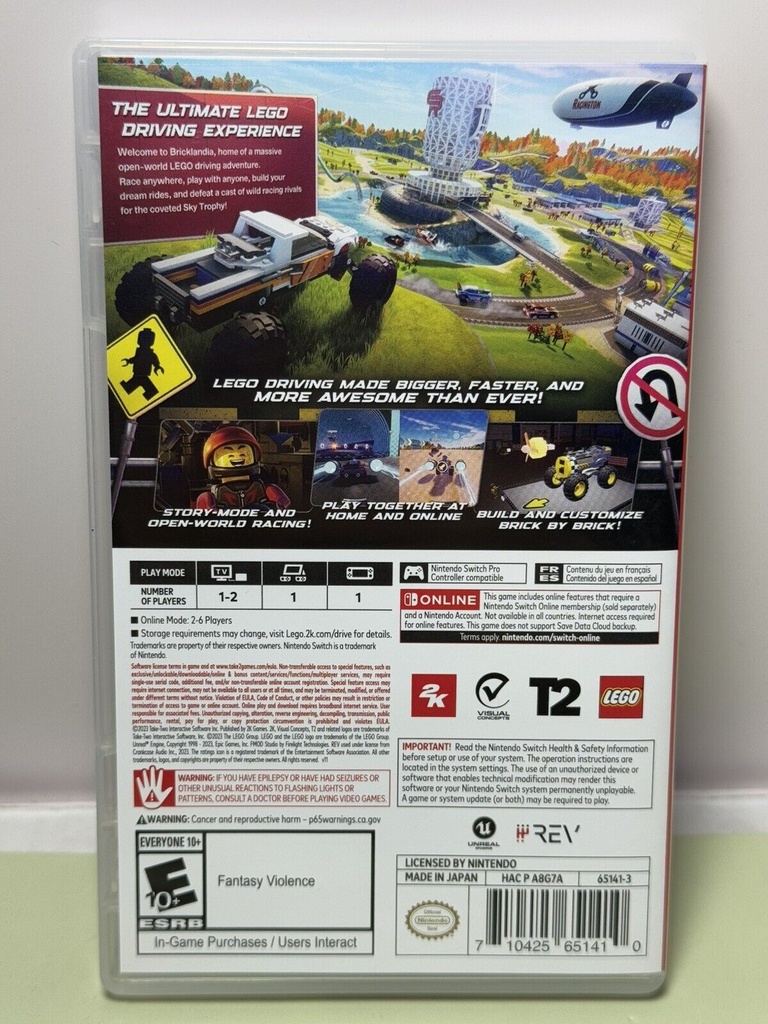 Nintendo Switch - Lego 2K Drive (Cartridge version) - *Tested & Works* #1