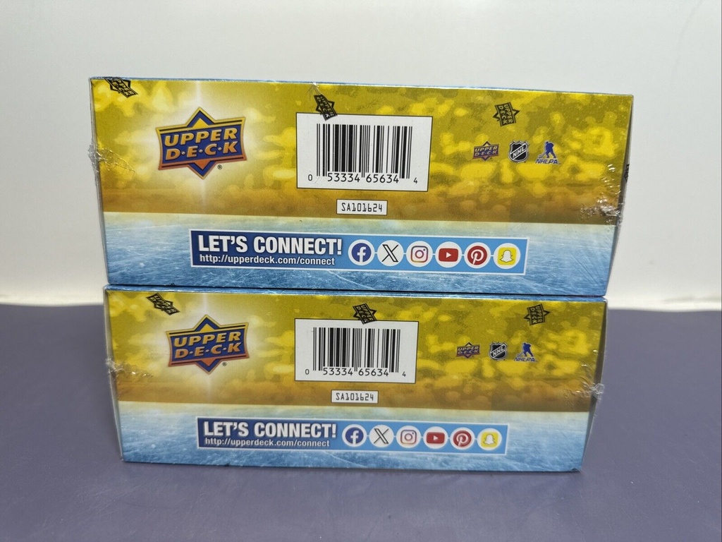 2 X 2024-25 Upper Deck Series 1 Hockey Mega Box​​​s - TWO UNITS #1