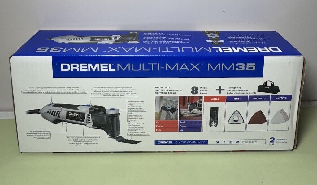 Dremel Multi-Max MM35-02 3.5 Amp Variable Speed Corded Oscillating Multi Tool #1