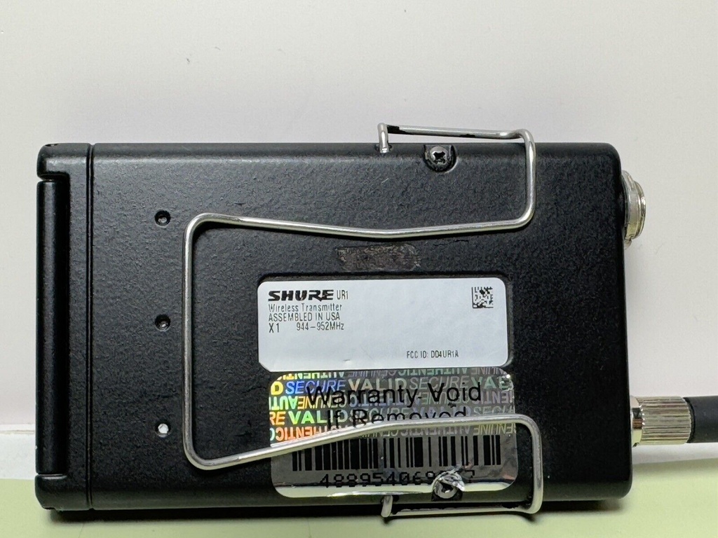 Shure UR1 X1 944-952 MHz Micro Bodypack Transmitter w/ Case *Tested* #2
