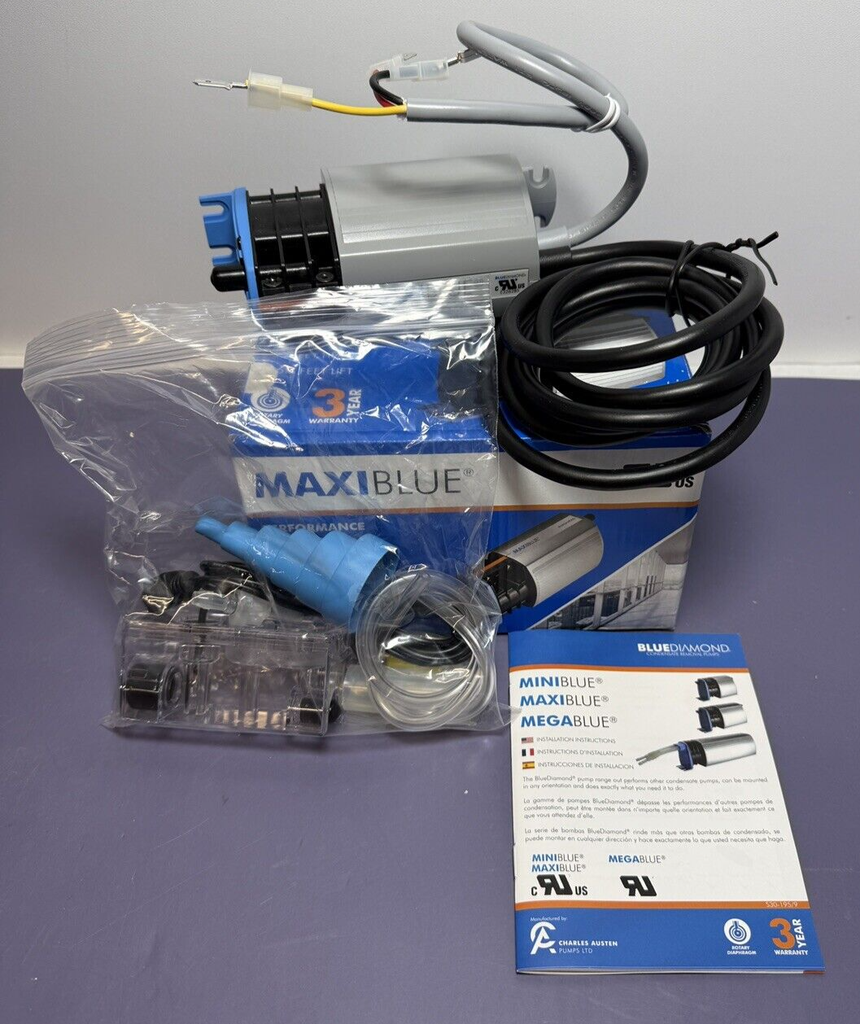 Blue Diamond MaxiBlue Condensate Pump HVAC X87-721 208/230v New *READ DESC* #3