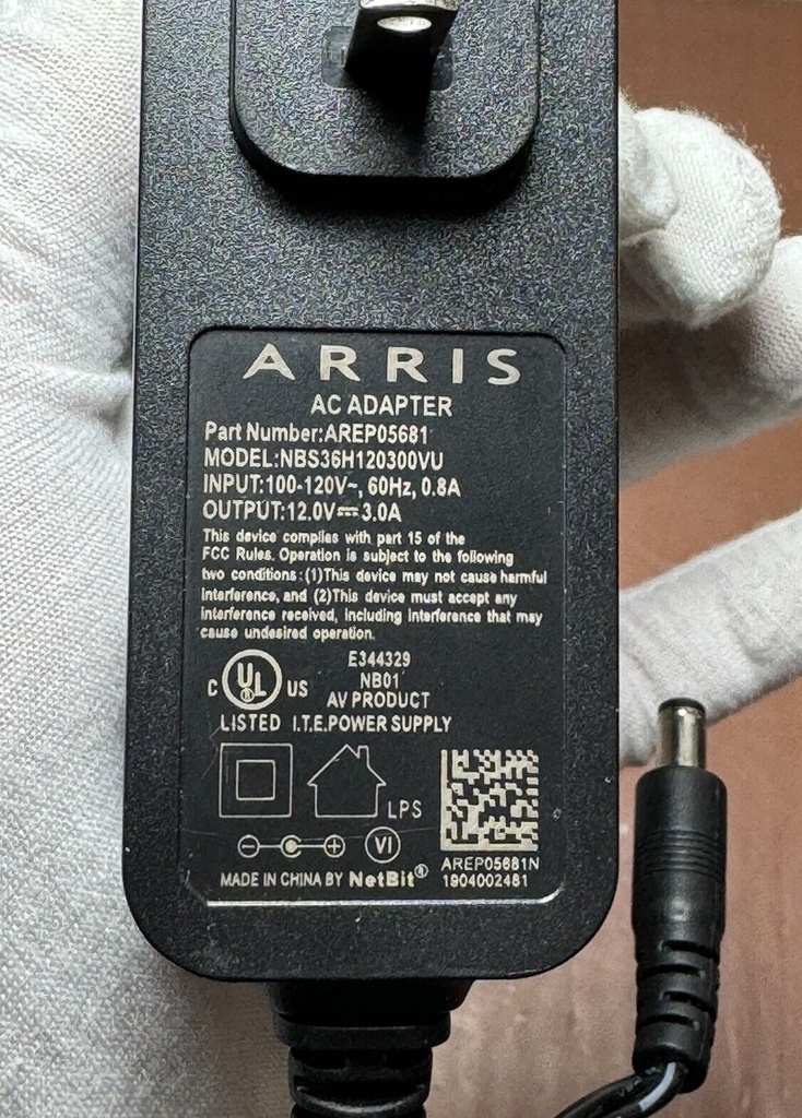 Genuine Arris AC Adapter Power Supply for TP-Link Deco P/N AREP05681 #3