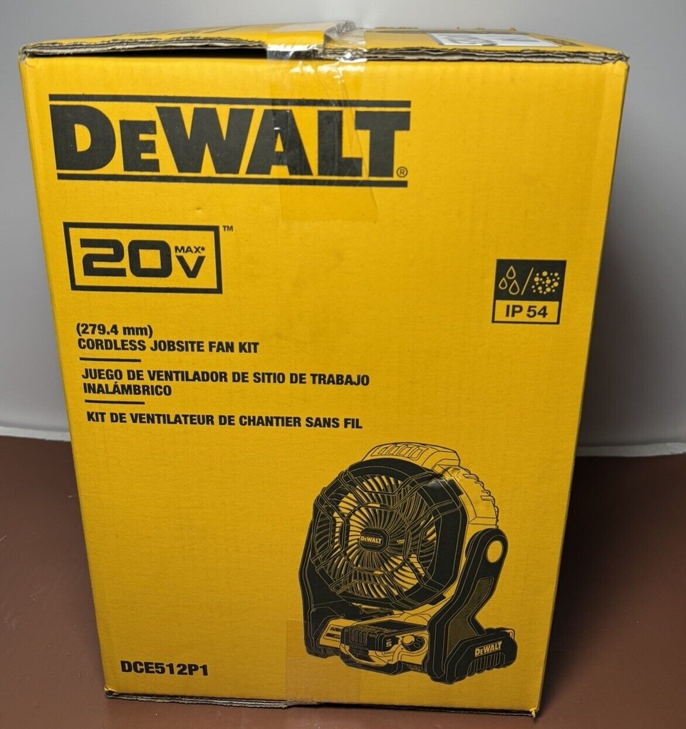 Brand New - DeWalt DCE512P1 Cordless Jobsite Fan KIT w/ 5Ah Battery/Charger #3