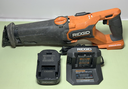 RIDGID Power Tool Combo Set - Reciprocating Saw, 2x Impact Driver, Charger, Bat used