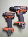 RIDGID Power Tool Combo Set - Reciprocating Saw, 2x Impact Driver, Charger, Bat in Boston