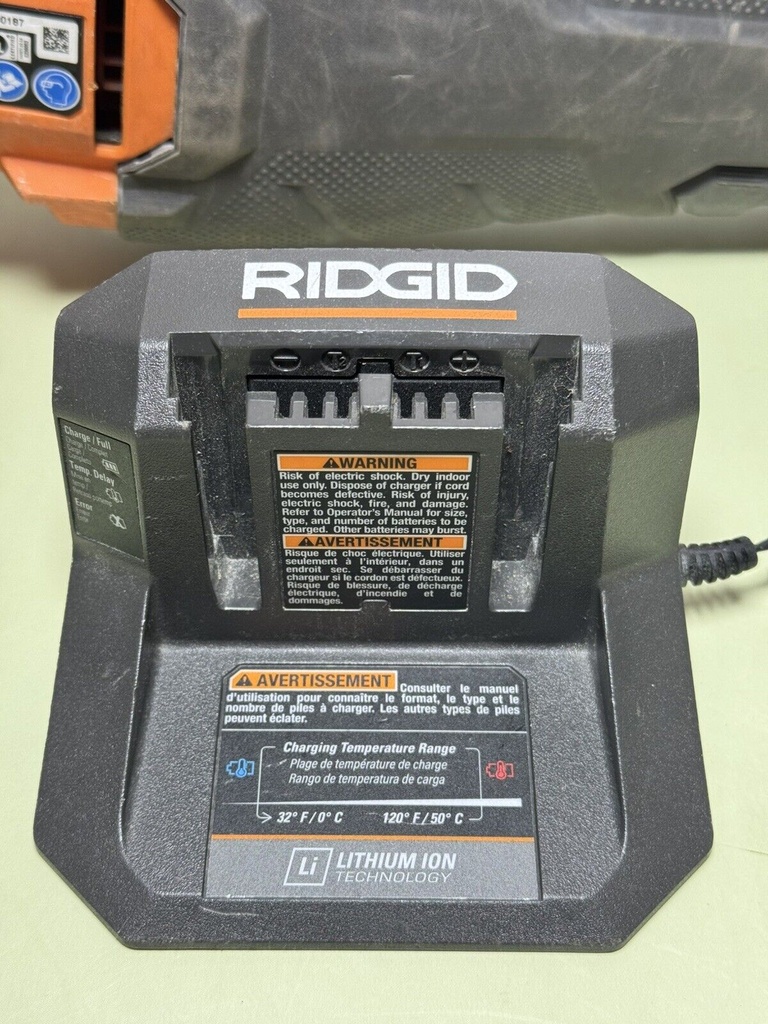 RIDGID Power Tool Combo Set - Reciprocating Saw, 2x Impact Driver, Charger, Bat #15