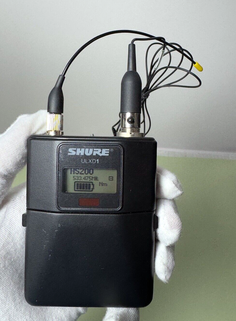 Shure ULXD1 G50 470-534MHz Digital Wireless Bodypack Transmitter w/ Mic MX153B/O #6