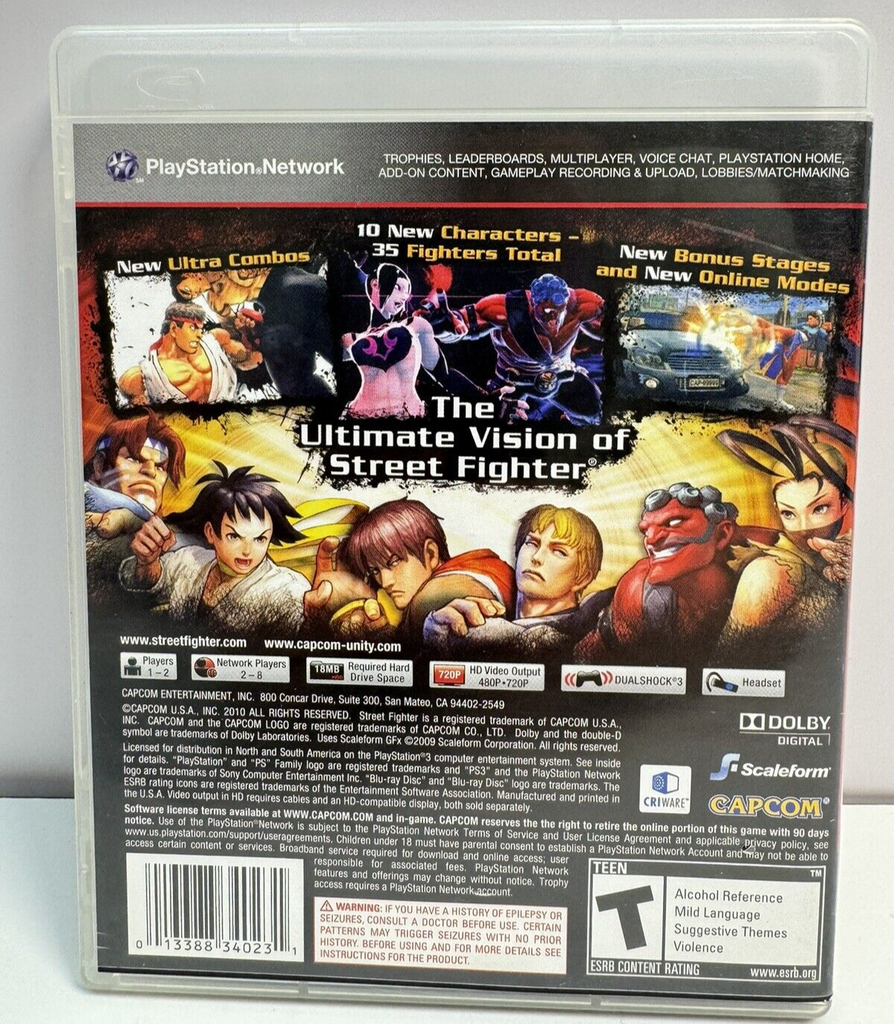 Super Street Fighter IV Sony PlayStation 3 PS3 Game Complete With Manual Tested #1