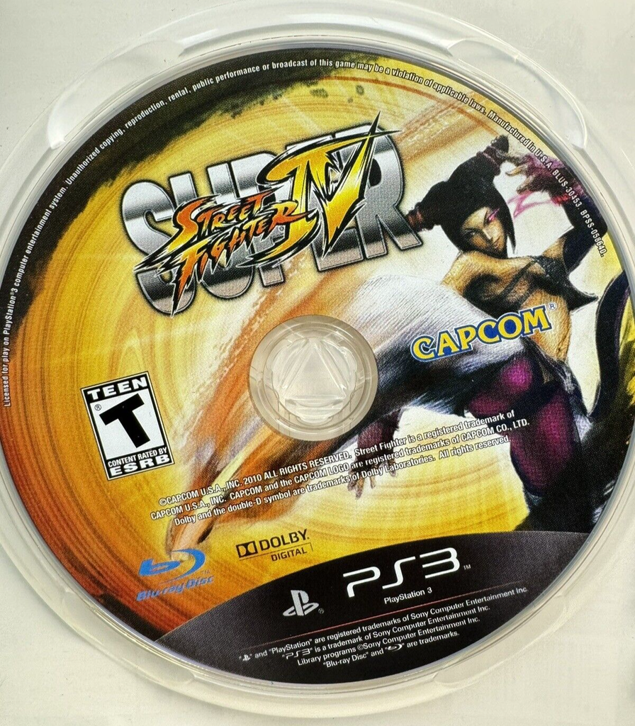 Super Street Fighter IV Sony PlayStation 3 PS3 Game Complete With Manual Tested #4