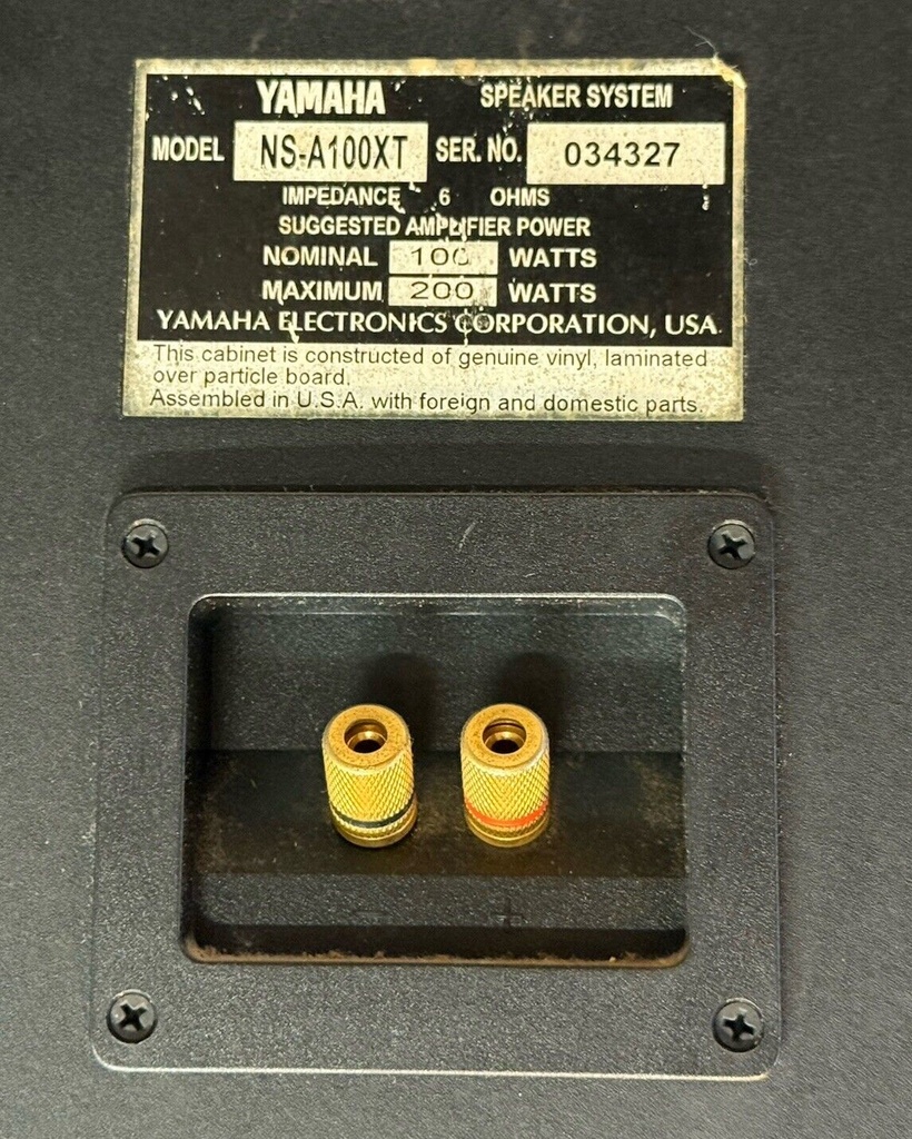 Yamaha NS-A100XT 200-Watt Floor Speakers - Work well. Tested. #5