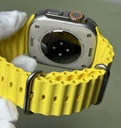 Apple Watch Ultra 49MM Titanium (GPS + Cellular) A2622- 1st Gen w yellow band in Boston