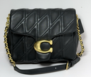Coach CW629 Square Tabby 20 Nappa Leather Shoulder Bag Black -Unused used