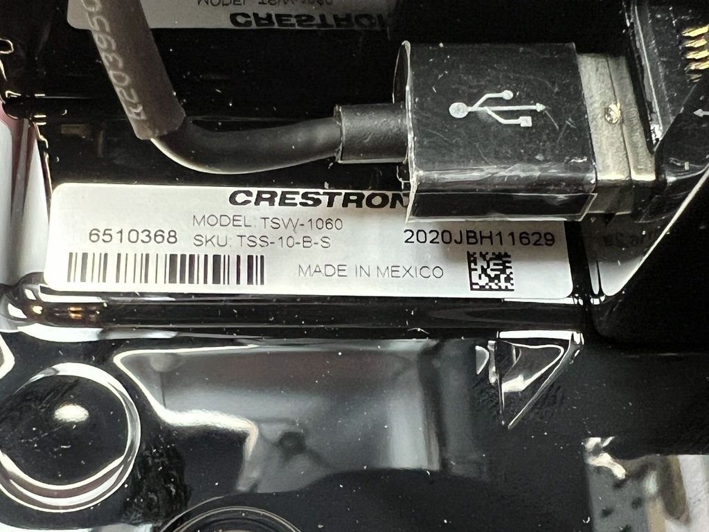 Crestron TSS-1060/1060-B-S W/ TSW Dongle 10.1 in. Touch Screen (Only Console) #7