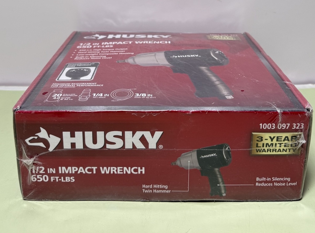 Husky 1003097323 1/2" Pneumatic 650 FT-LBS Impact Wrench #4