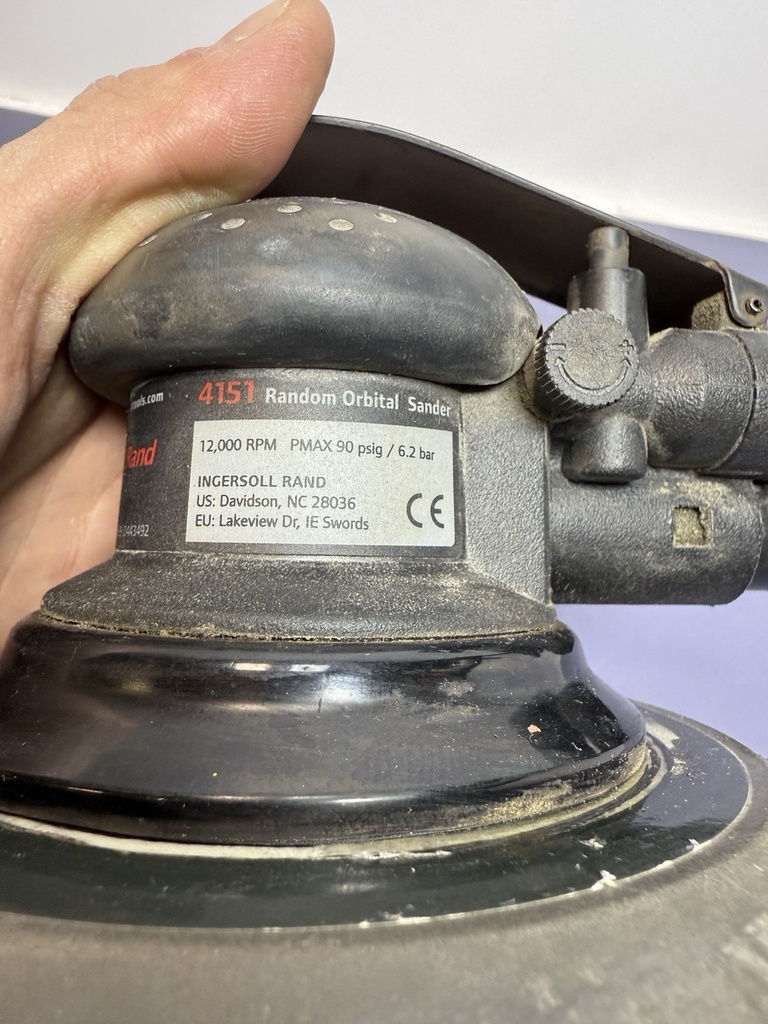 Ingersoll Rand 4151 6” Random Orbit Pneumatic Sander - Black - Good Preowned #1