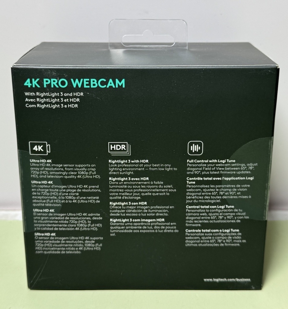 Logitech 4K Pro Webcam - Black (960-001390) #2