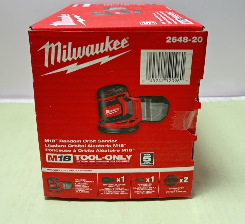 Milwaukee 2648-20 M18 18V Cordless Random Orbit Sander - Bare Tool #1