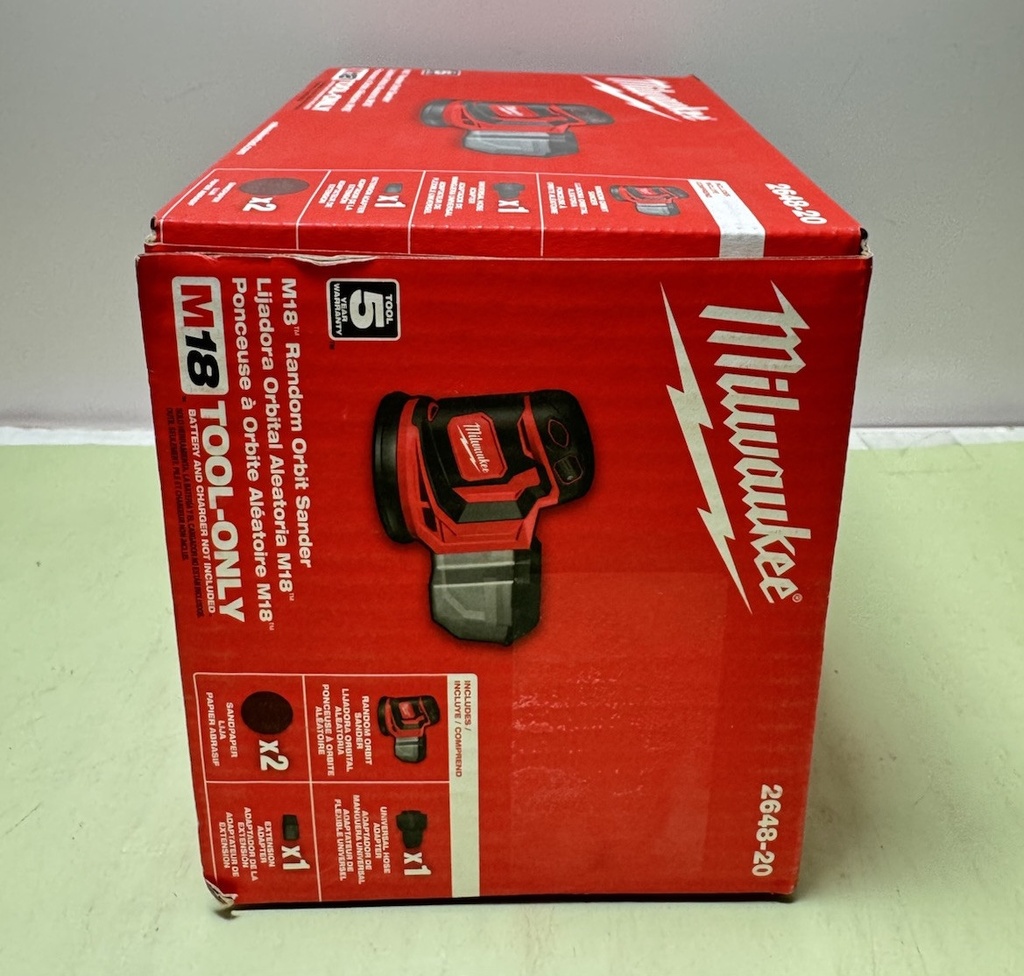 Milwaukee 2648-20 M18 18V Cordless Random Orbit Sander - Bare Tool #3